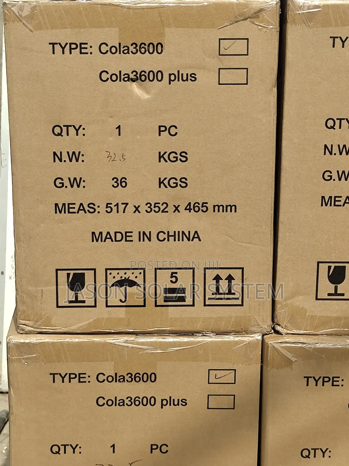 Cola Solar Generator 3.6 Plus With 2200watts Output