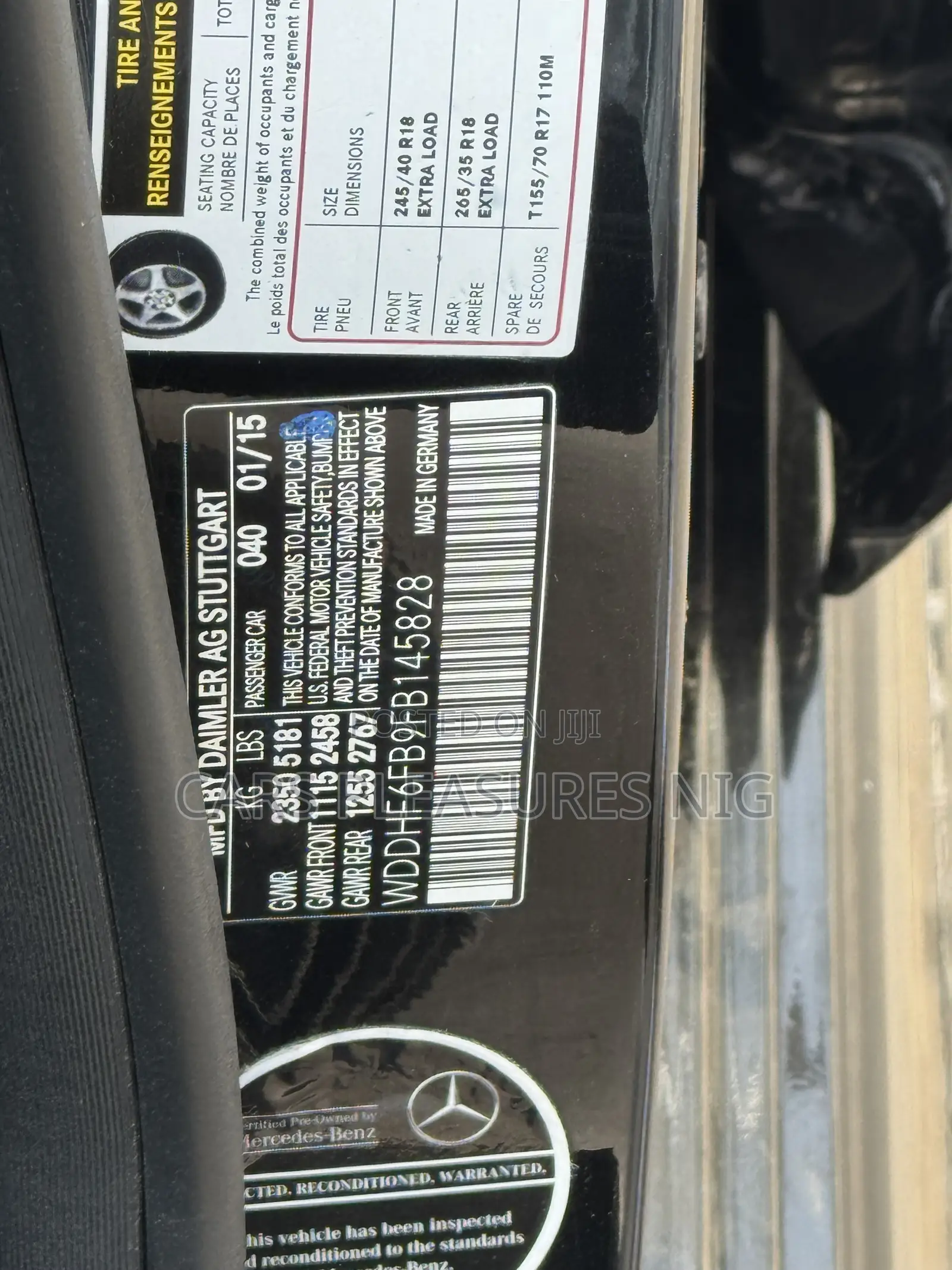 Mercedes-Benz E400 2015 Black