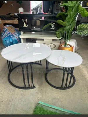 2 in 1 Center Table Real Marble
