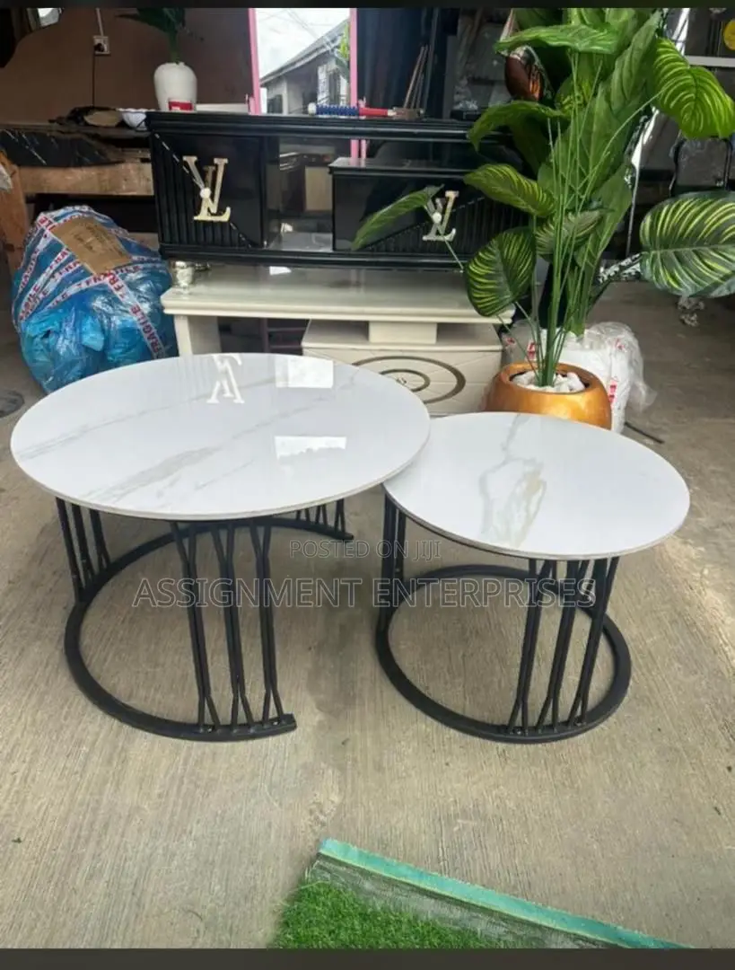 2 in 1 Center Table Real Marble