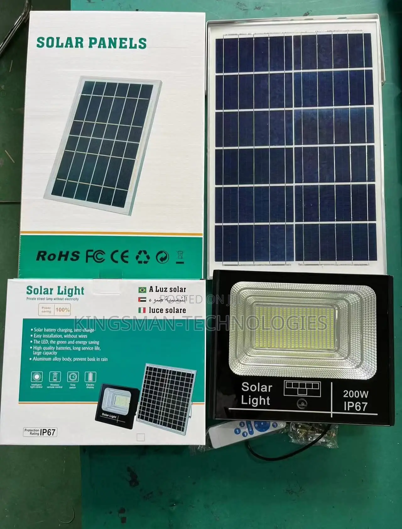 200watt Solar Flood Light