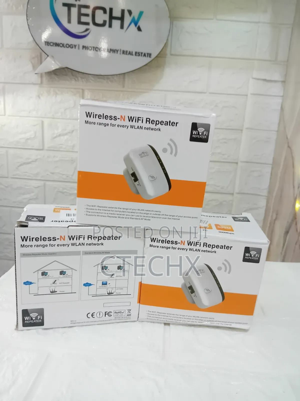 CRST Wifi Extender Booster With 3650 Sq.Ft Wider Coverage 300mbps