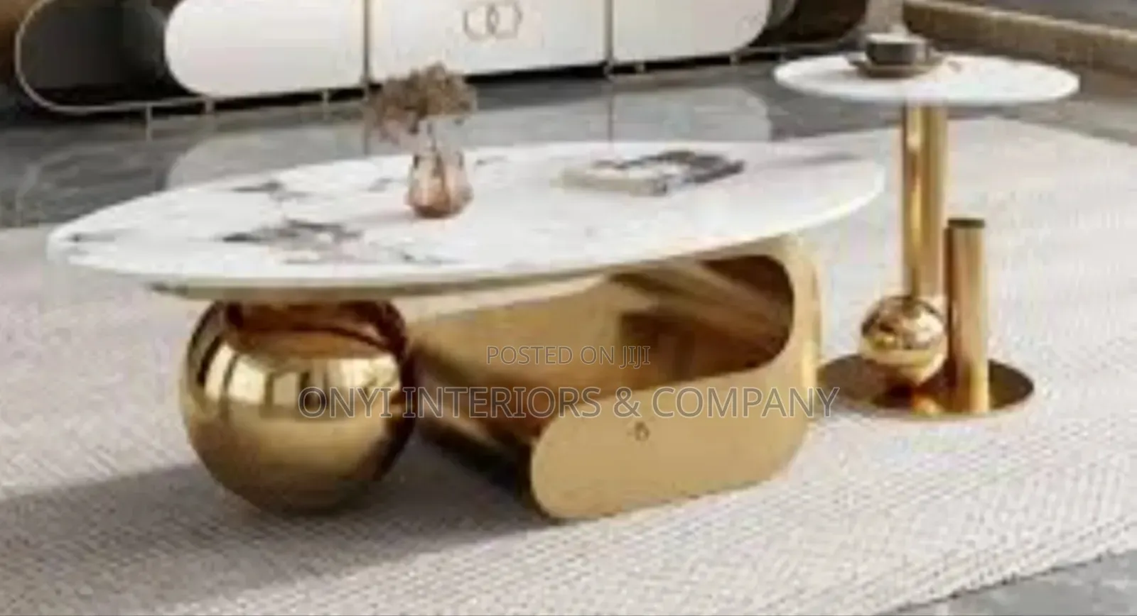 Latest Design Marble Center Table and Stool