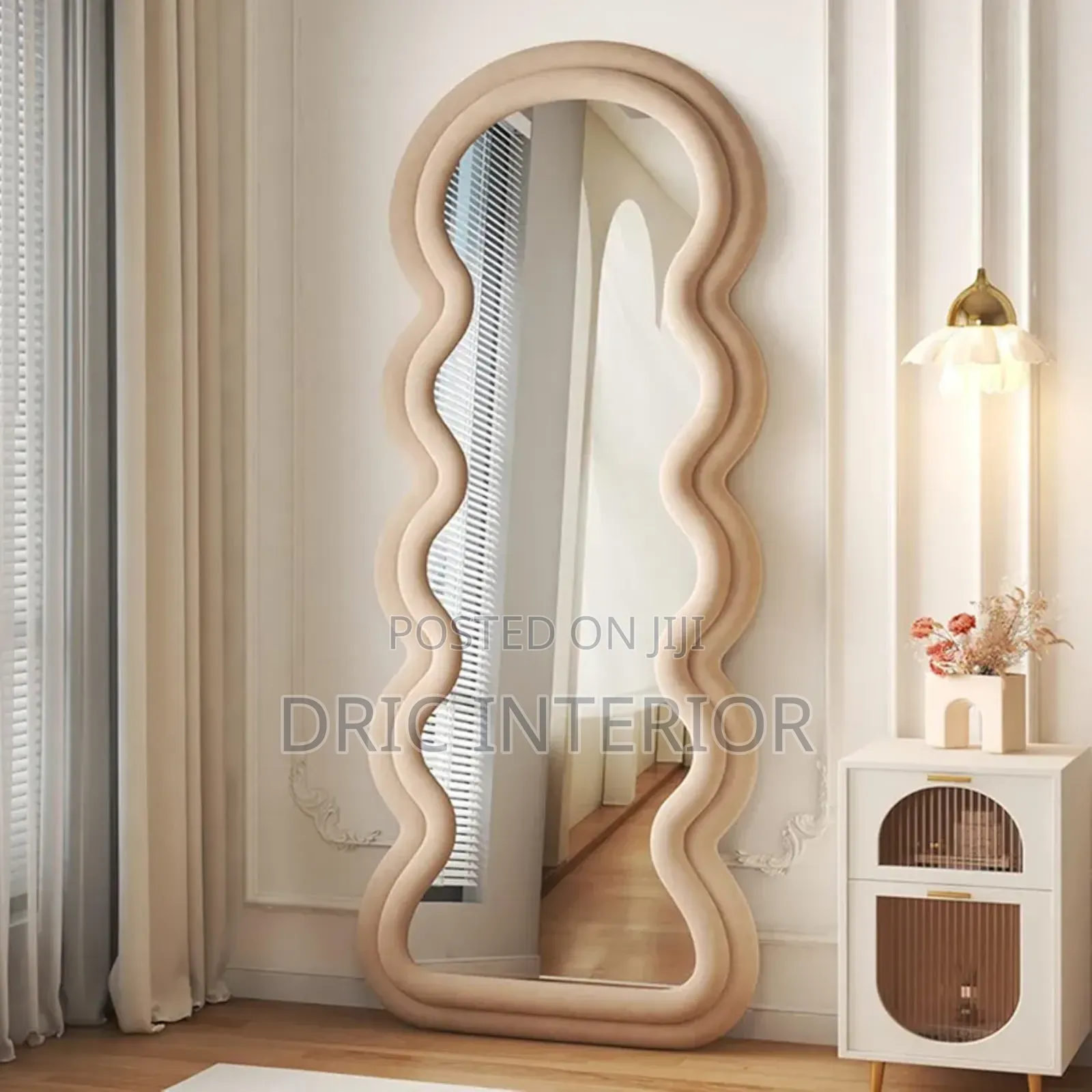Wavy Ripple Standing Full Length Mirror