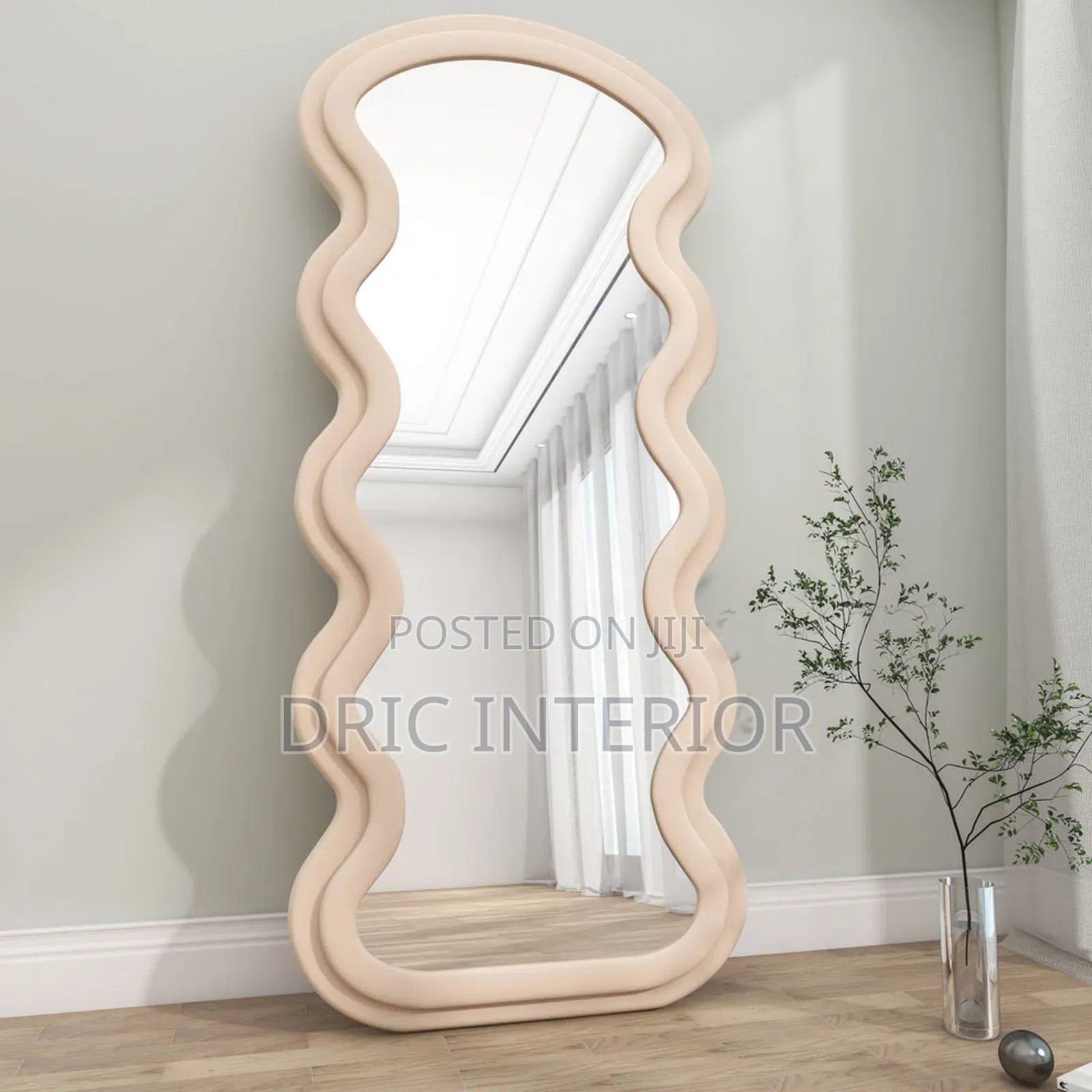 Wavy Ripple Standing Full Length Mirror
