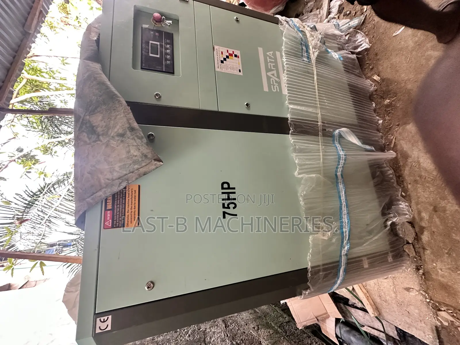  75hp Sparta Industrial Screw Air Compressor Heavy Duty Performance 