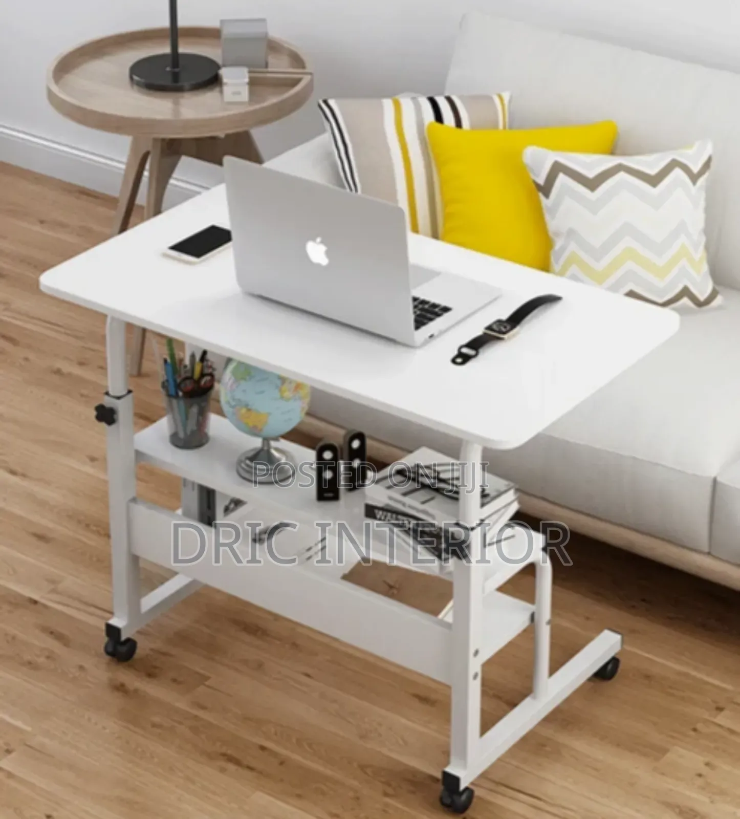 Adjustable Bedside Laptop Table - 3 Layers 80cm