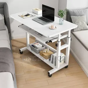 Adjustable 80cm Laptop Table With Drawer