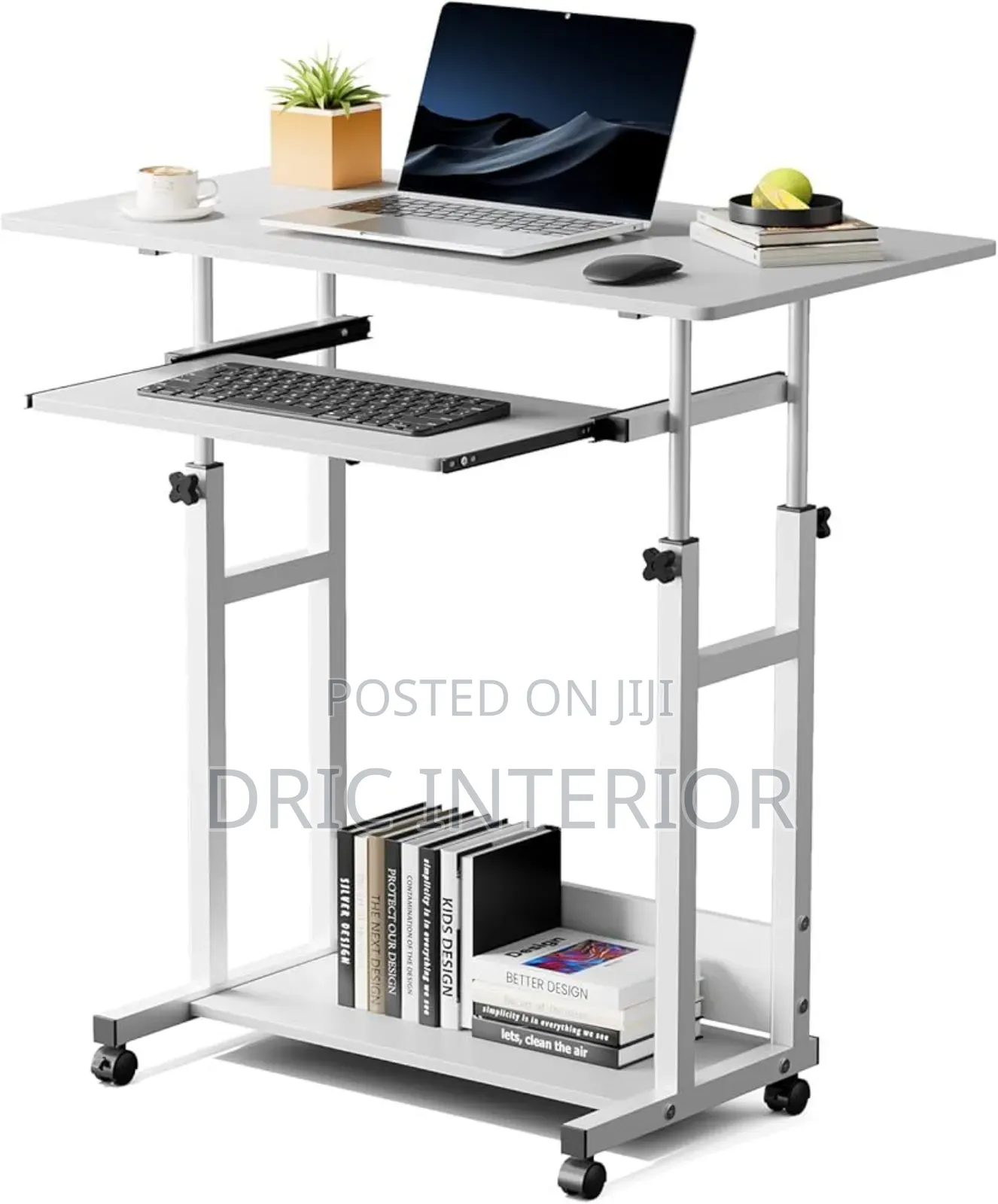 Adjustable 80cm Laptop Table With Drawer