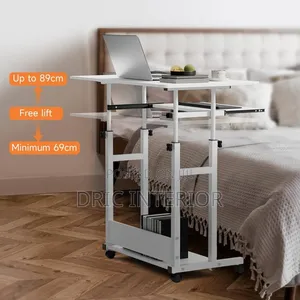 Adjustable 80cm Laptop Table With Drawer