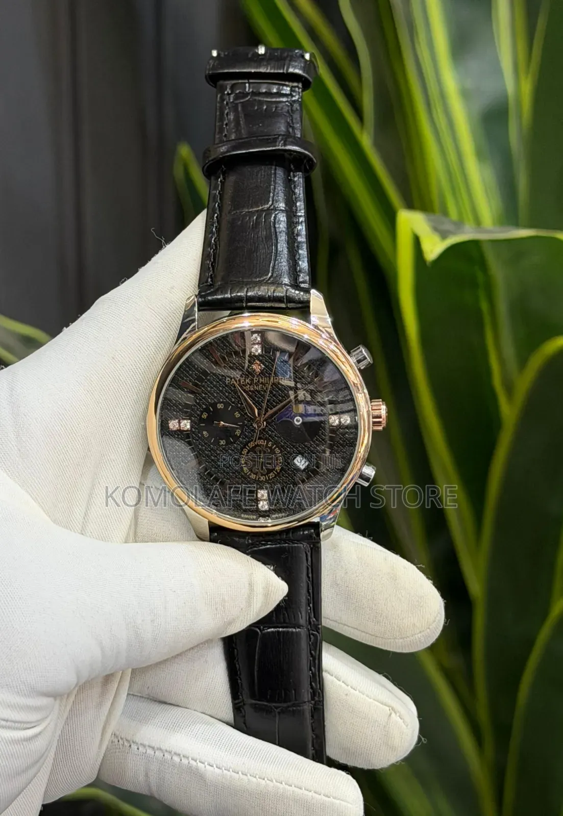 Luxury Patek Active Chronograph Leather