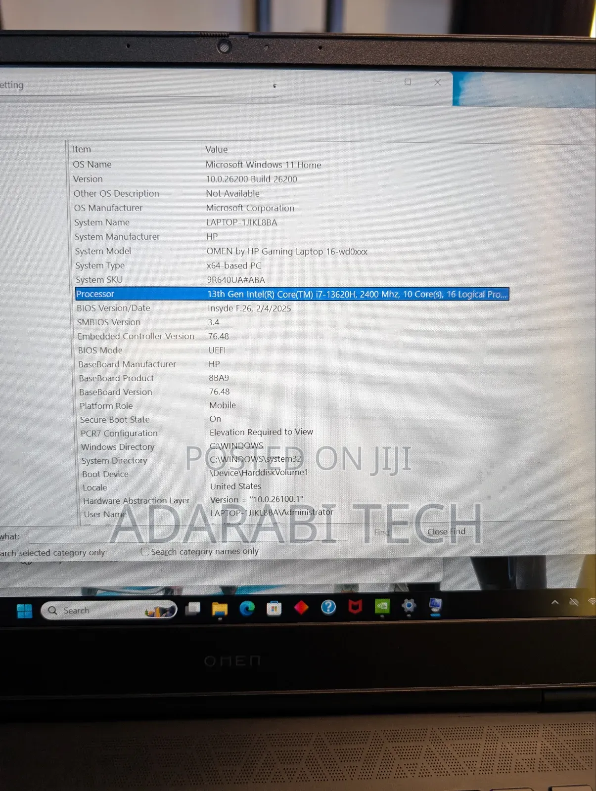 Laptop HP Omen 16 16GB Intel Core i7 SSD 1T