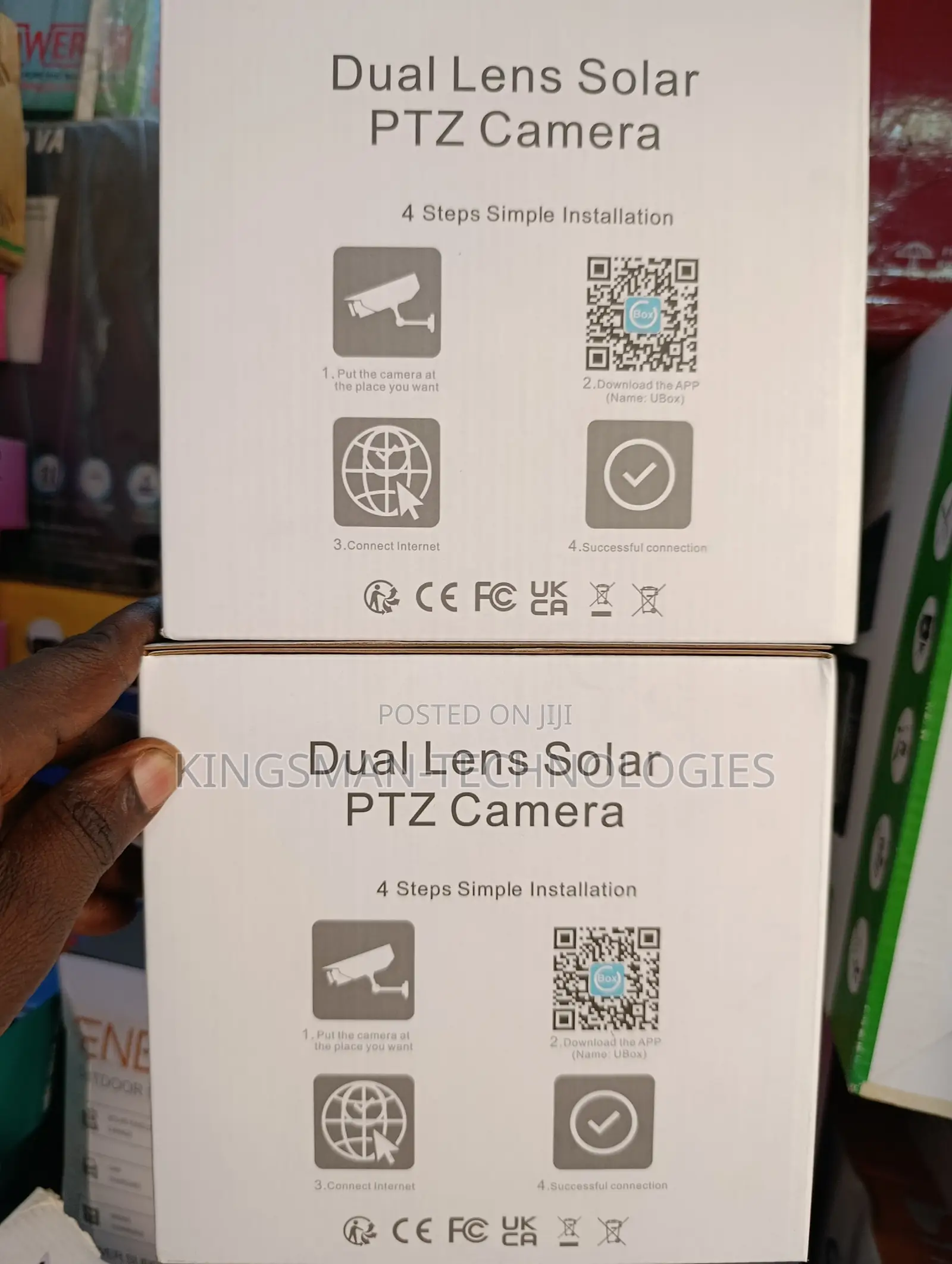 U Box Dual Lens Solar PTZ Camera