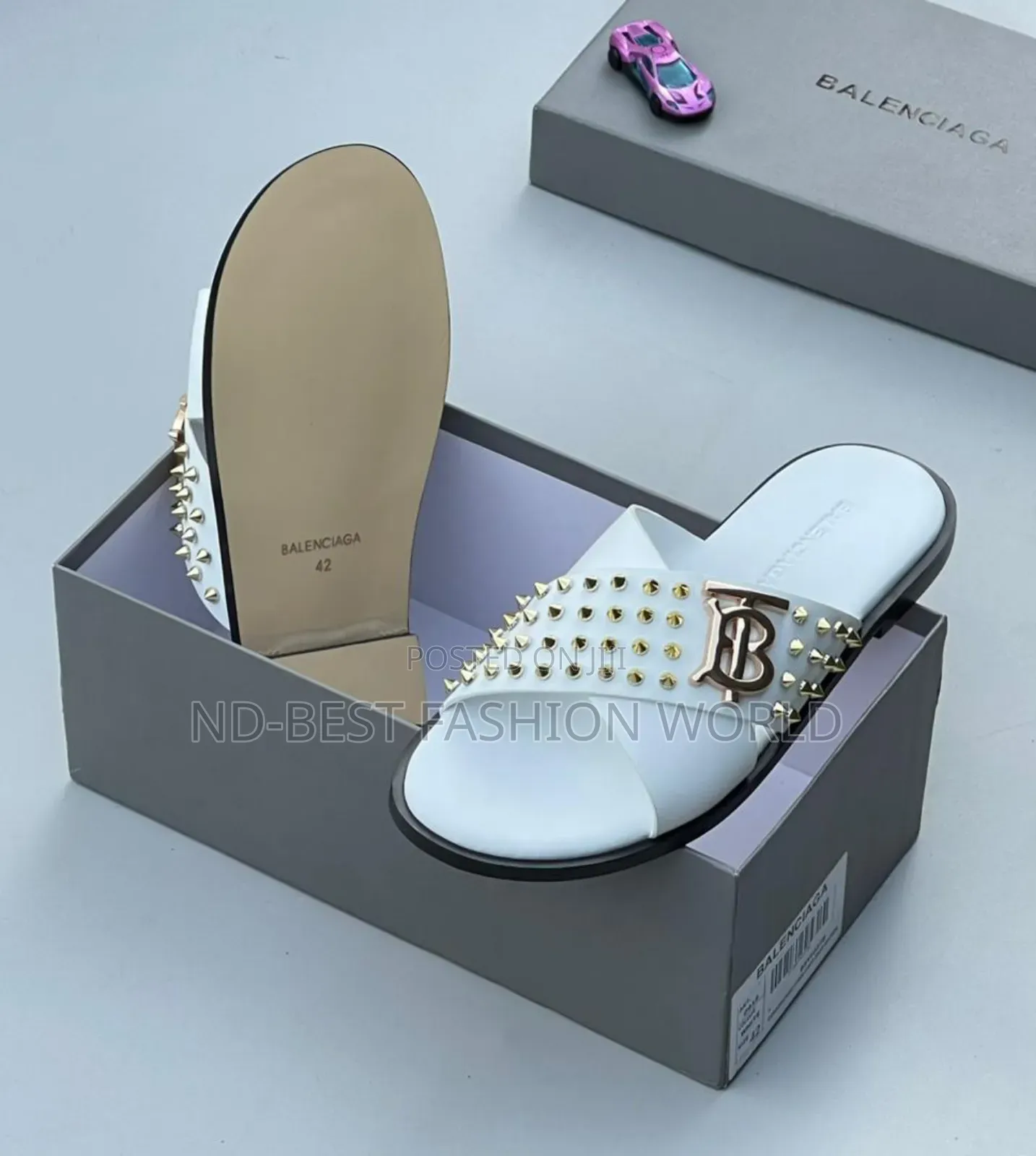 Quality White Slippers