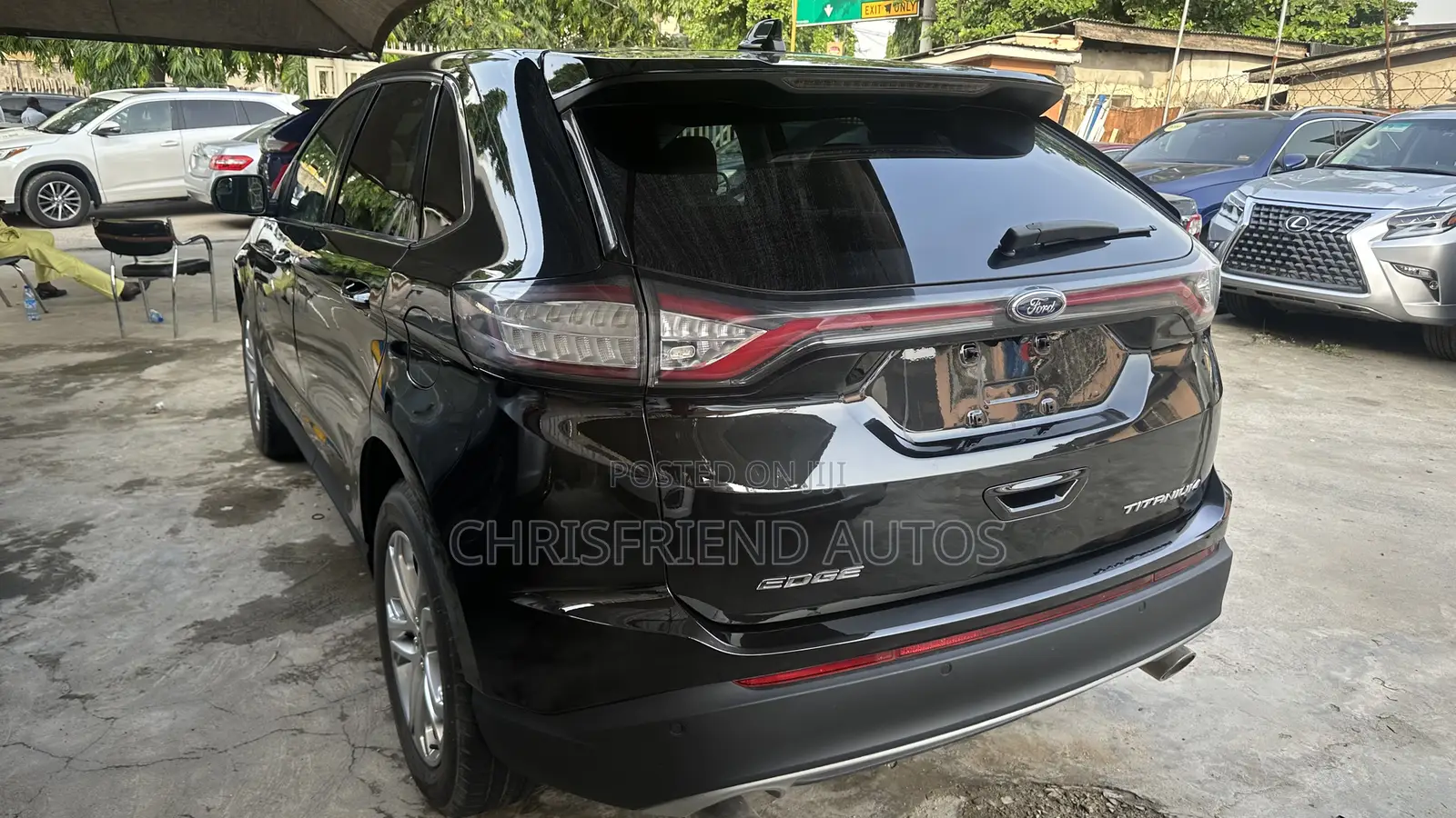 Ford Edge Titanium 4dr SUV AWD (2.0L 4cyl Turbo 6A) 2015 Black