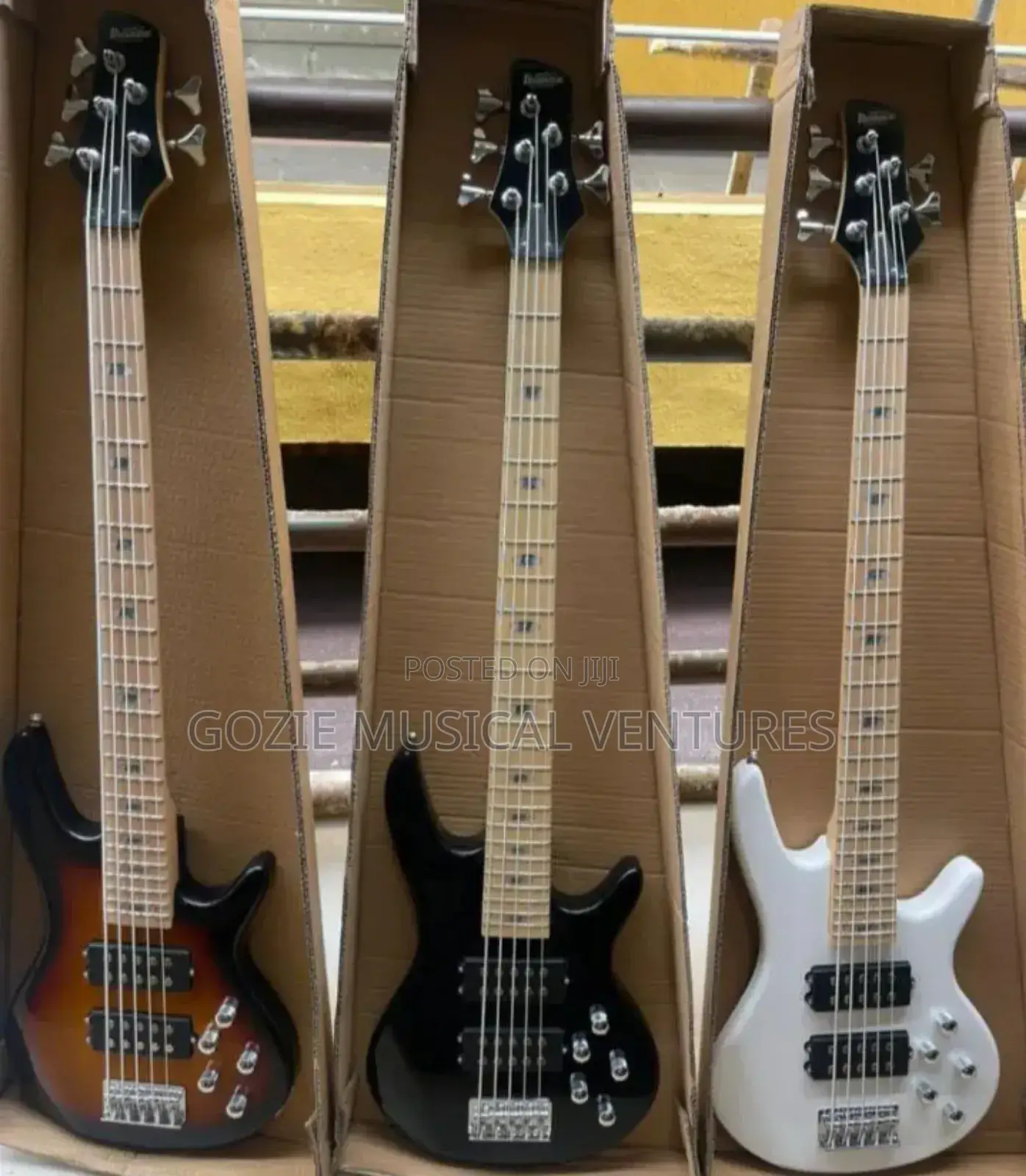 Ibanez Active Bass Guitar Five String It Comes With Different Colours.