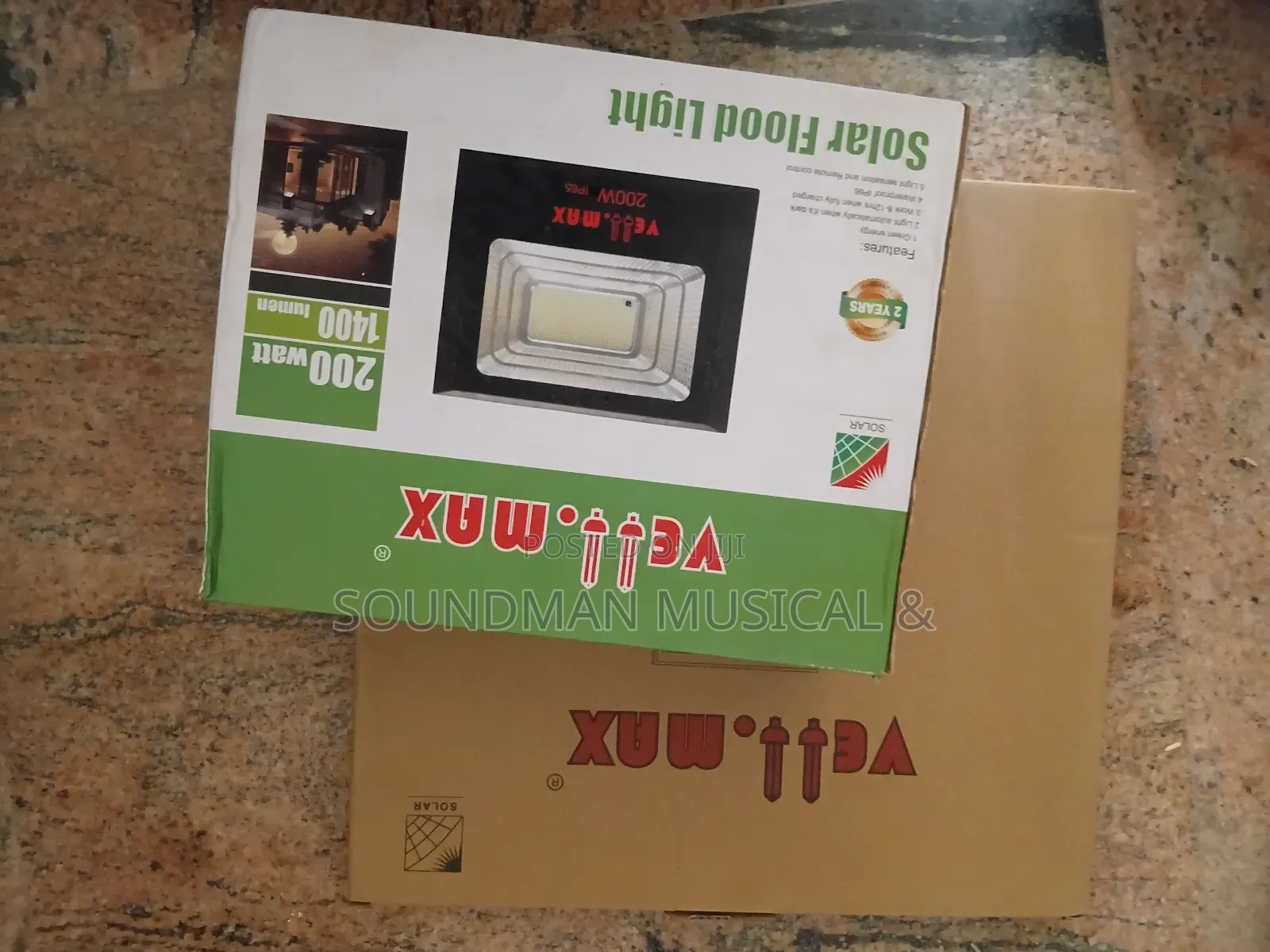 Vellmax 100w Solar Led Flood Light With Solar Panel