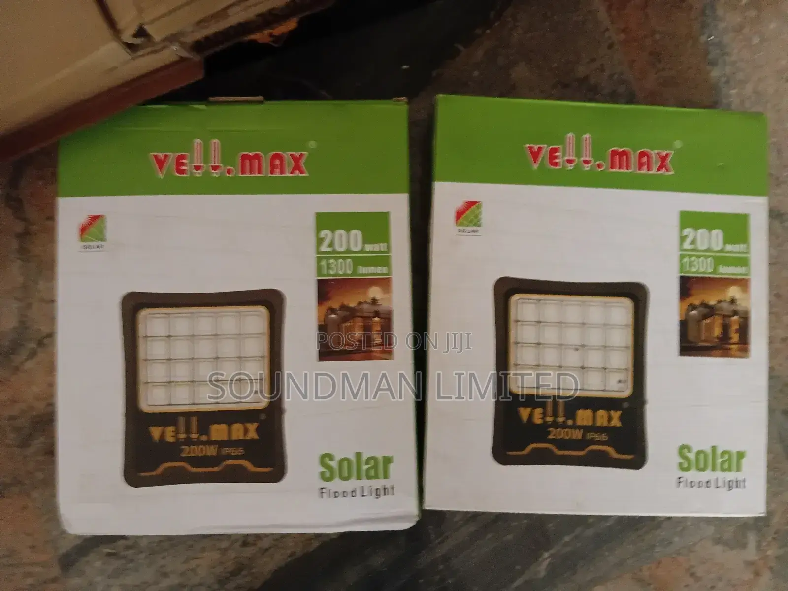 Vellmax 200w Solar Led Floodlight With Solar Panel