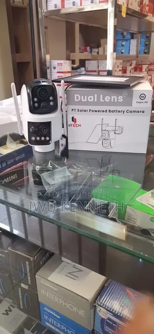 Uboxpro Dual Lens. Pt Solar Powered Battery Camera