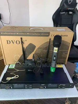 Dvon Act9090 Neck Headset and Handheld Wireless Microphone