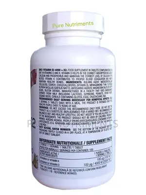 Ostrovit Vit D3 4000iu/ 100mcg Mk7 100tabs
