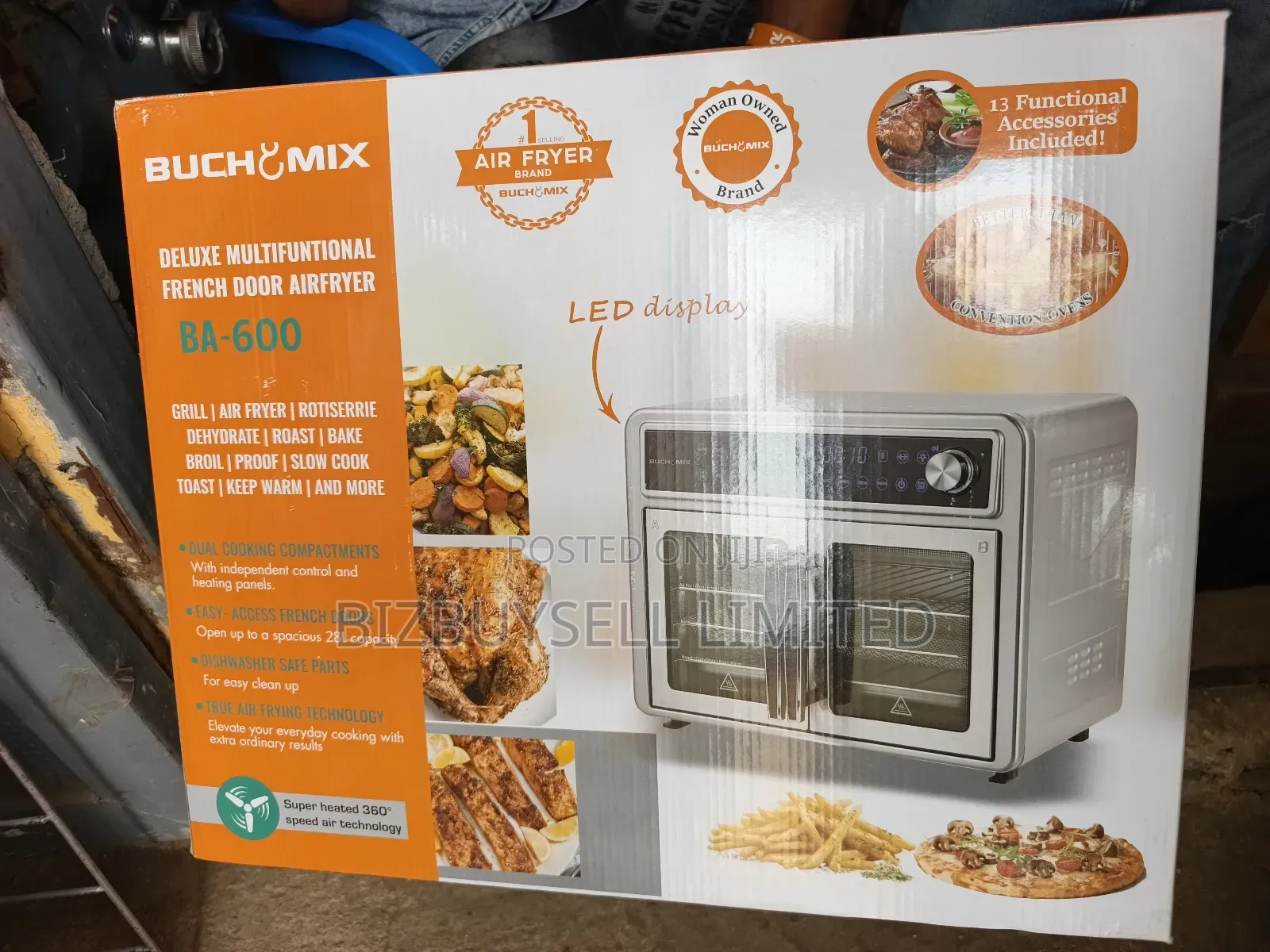 28l Multifunctional Air Fryer, 13 Functional Accessories Include.