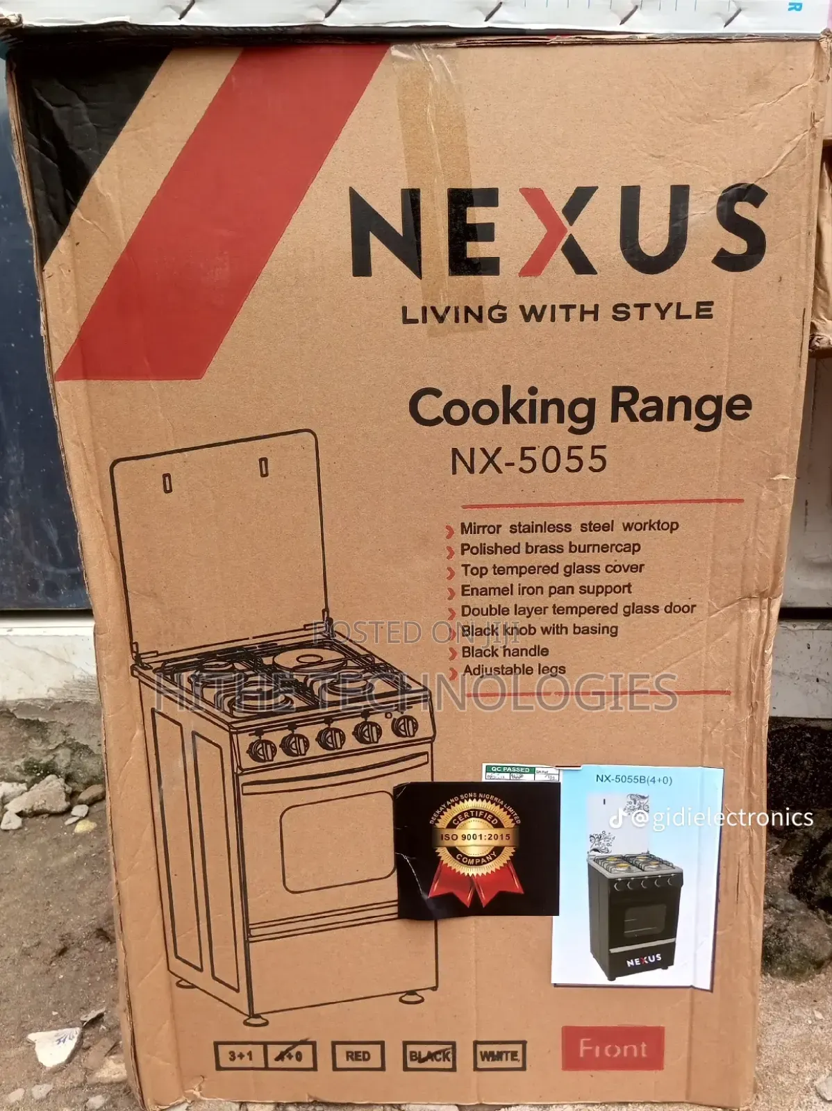 Nexus Standing Gas Cooker
