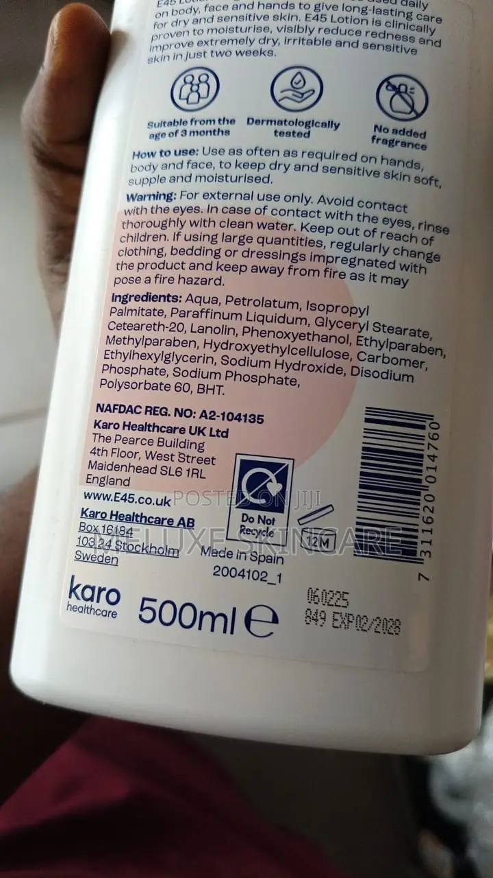 E45 Moisturizing Lotion