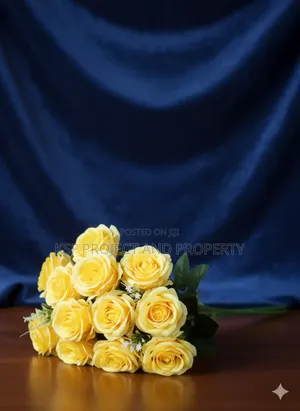 Yellow 12 Headed Roses Flower