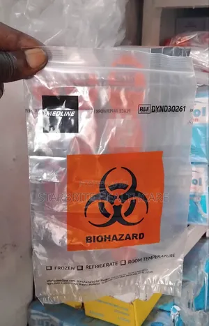 Biohazard / Specimen Bag – 15 X 25cm (3-Ply, 0.04mm Thickness) X100pcs