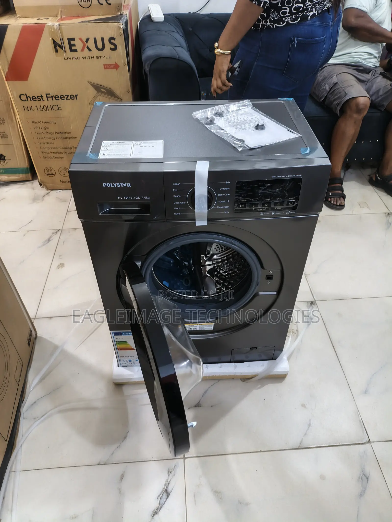 Polystar 7kg Front Load Washer – Compact and Efficient