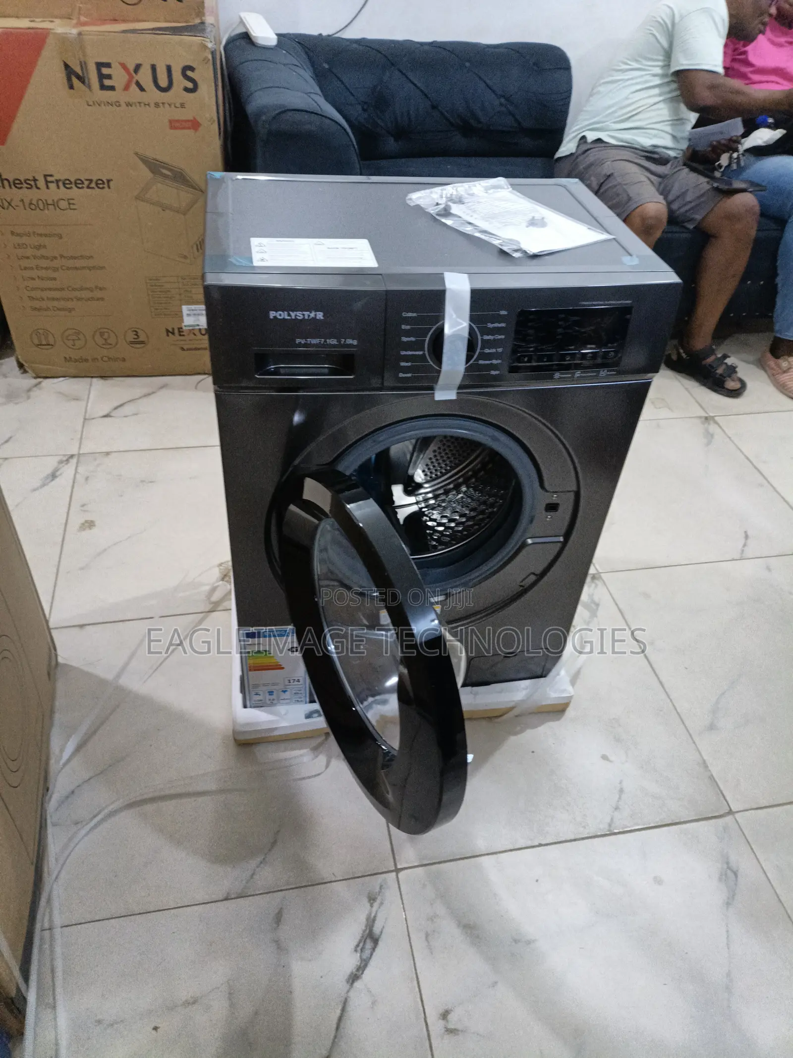 Classic Black Polystar 7kg Front Load Machine
