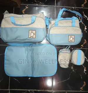 5-in-1 Diaper Bag Set With Large And Small Bags