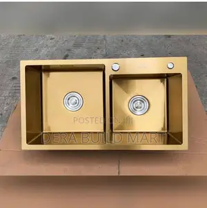 Gold Double Bowl Sink
