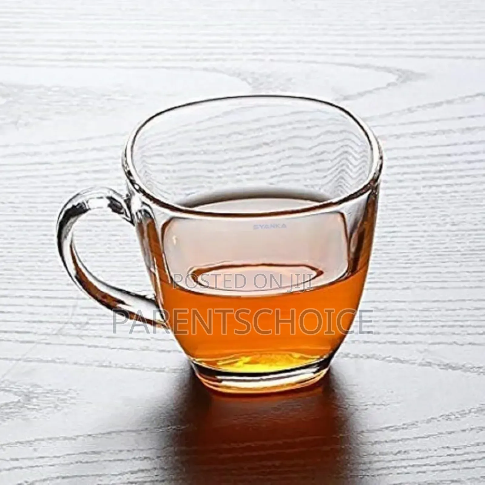 Glass Tea Cup Saucer 6 PCS Set