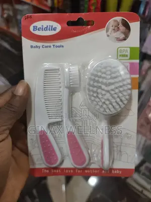 3-Piece Baby Grooming and Oral Care Set With Hair Brush Toothbrush