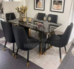 6 Seater Marble Dining Table