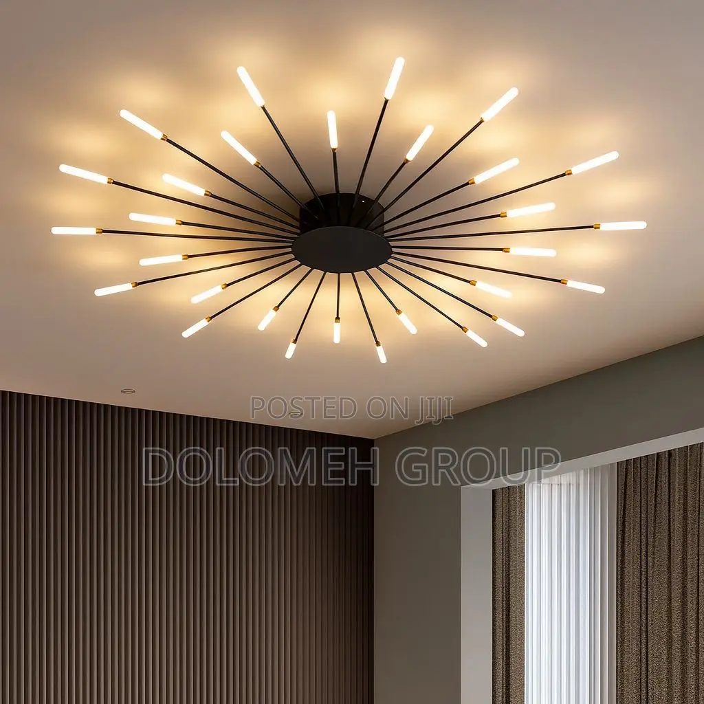 Multi Hand Metal and Acrylic Chandelier