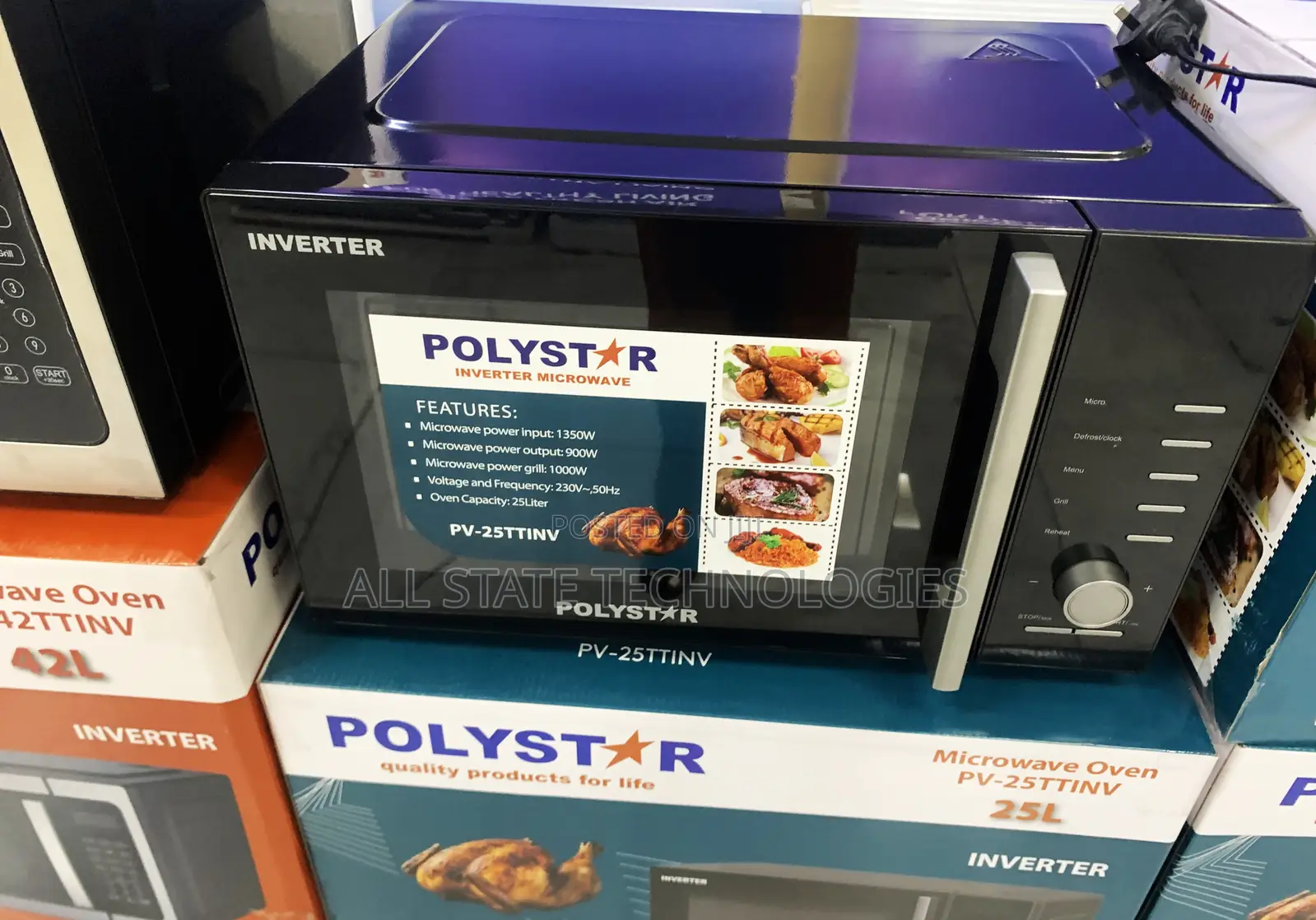 Polystar Pv-25ttinv 25l Tabletop Microwave Oven