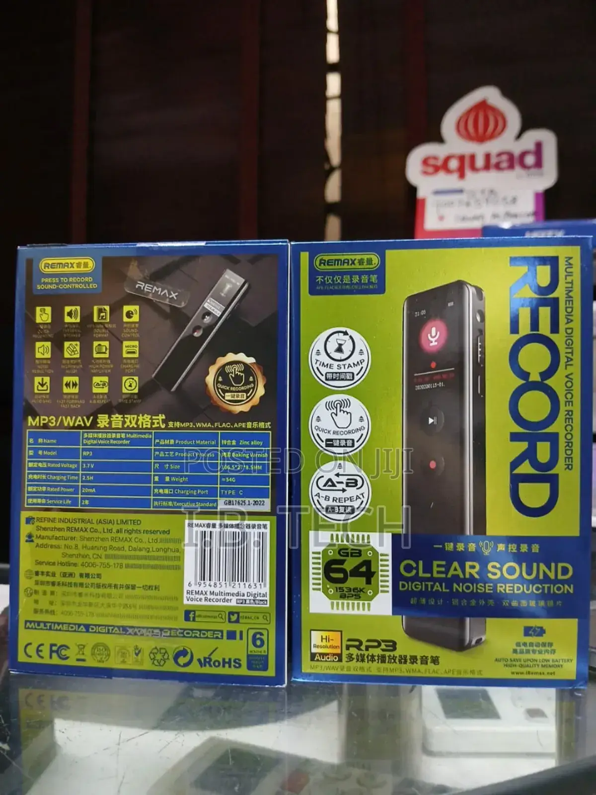 Remax Rp3 Multimedia Digital Voice Recorder With Noise Reduction