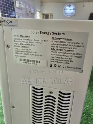 Wowtiger Apolo – 5kva / 6.1kwh Next-Gen Solid State Solar System