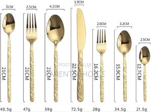 Western Tableware Retro Stainless Steel Dinnerware Sets Spoon