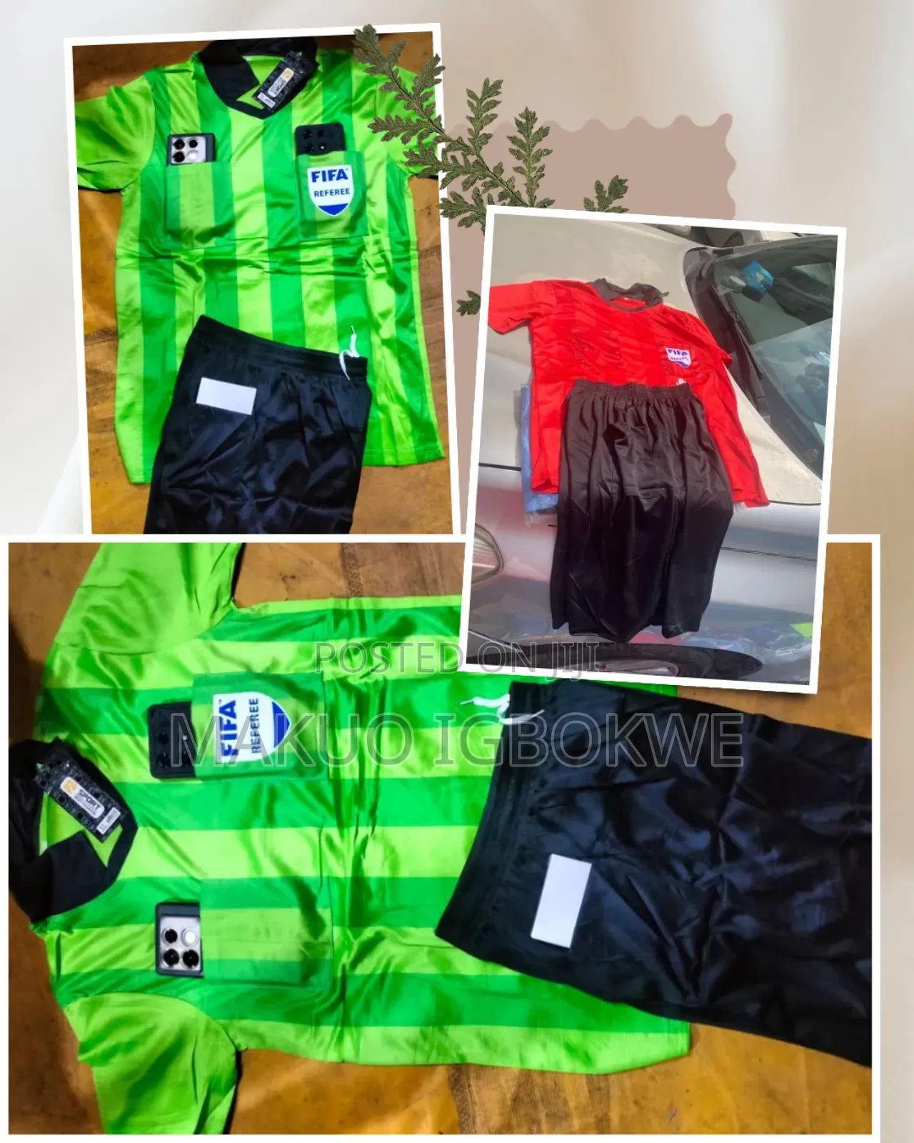 Referee Jersey Kit Set