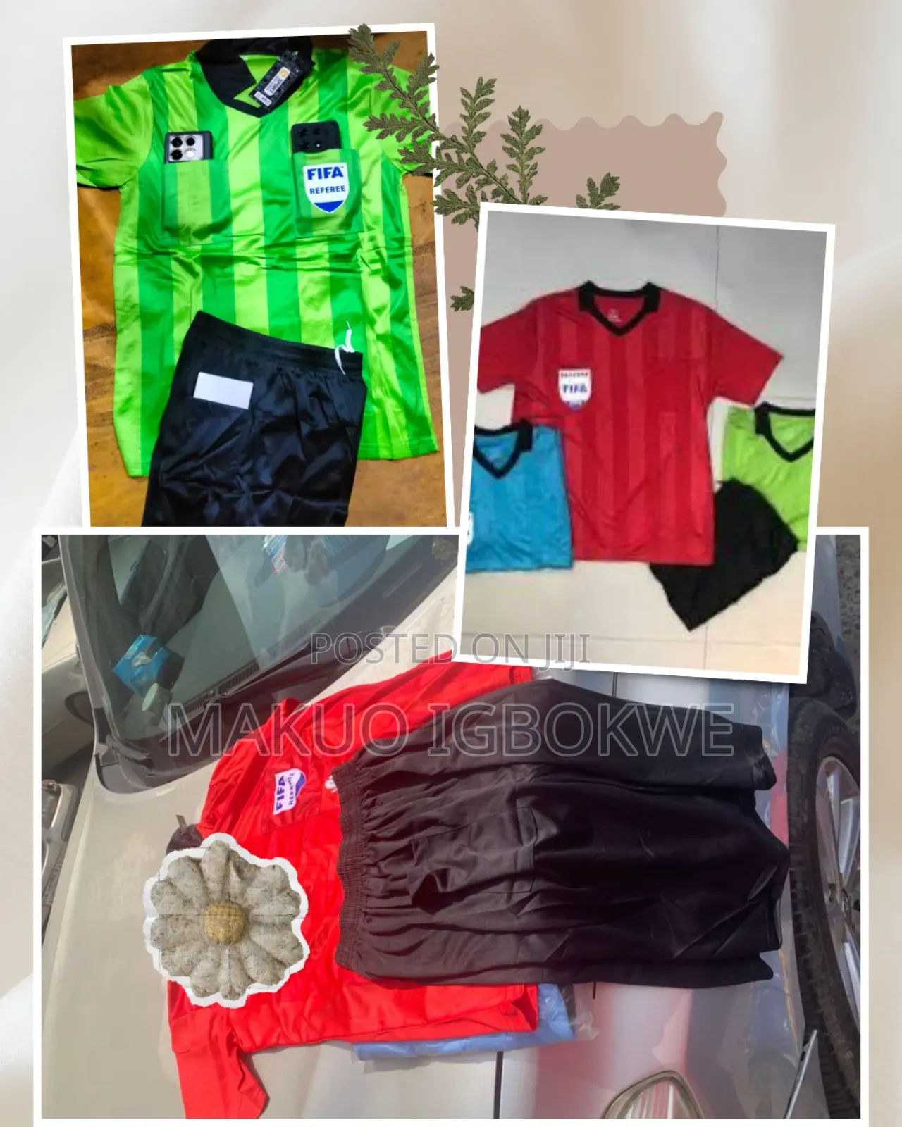 Referee Jersey Kit Set