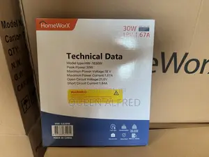 Homeworx 30w Solar Panel (Model:Hw-1830w)