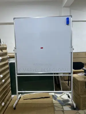 Magnetic Whiteboard 120x120cm With Stand (4x4ft)