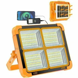 120w Solar Rechargeable Light With Panel On The Body, Multi Function