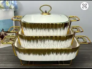 3 in 1 Elite Ceramic Chaffing Dish Set