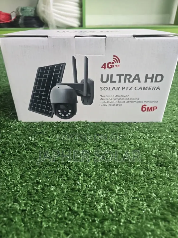 Ultra Hd Solar PTZ Security Camera – 4g Lte – 360° View