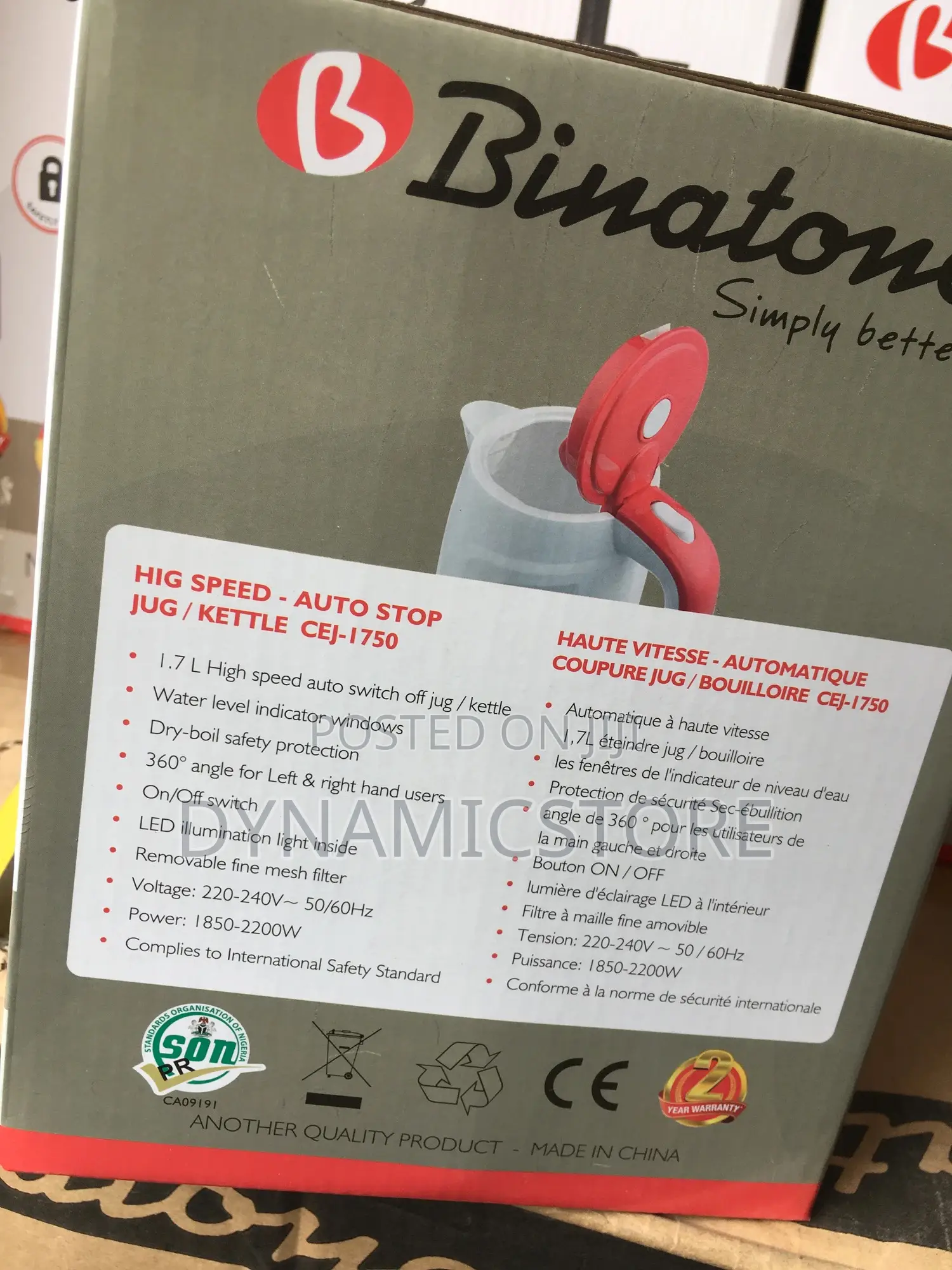 Binatone Stainless Steel-electric Kettle
